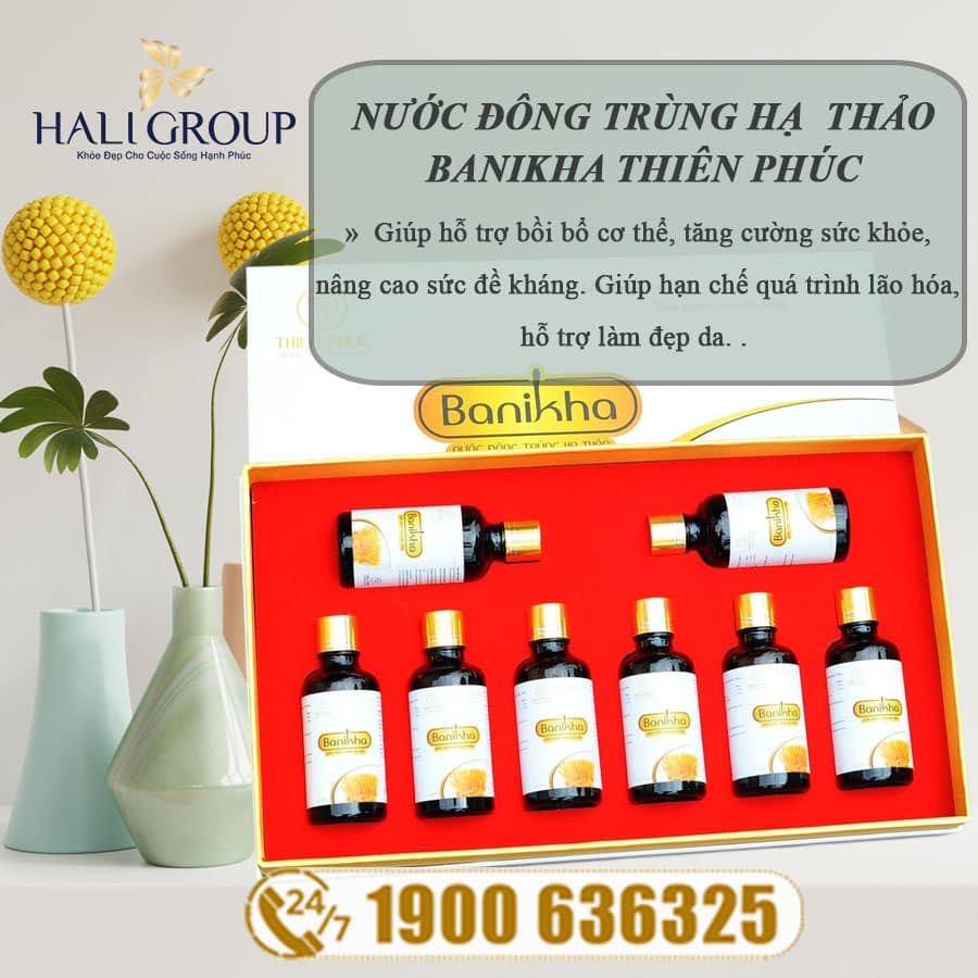 CÔNG DỤNG CỦA NƯỚC ĐÔNG TRÙNG HẠ THẢO BANIKHA THIÊN PHÚC