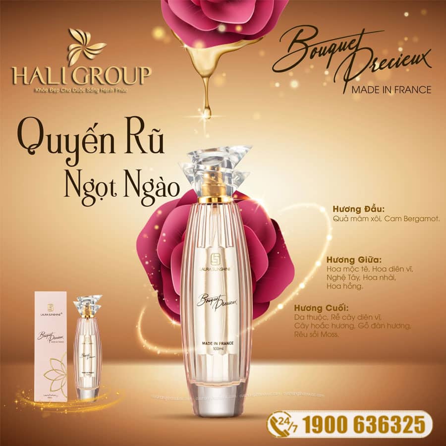 Nước Hoa Nữ Bouqet Precieux - Laura Paris Nhật Kim Anh No1 100ml