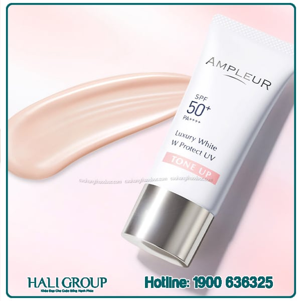 Kem Chống Nắng Nâng Tone Ampleur Luxury White TONE UP