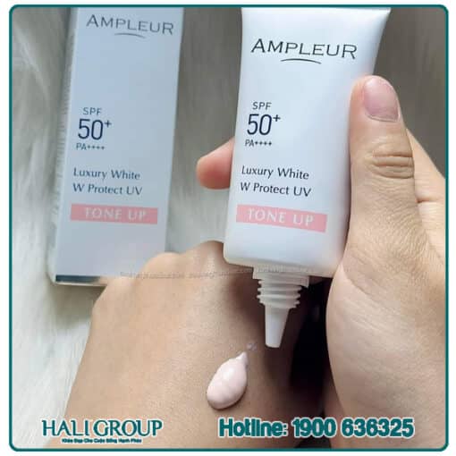 Kem Chống Nắng Nâng Tone Ampleur Luxury White TONE UP