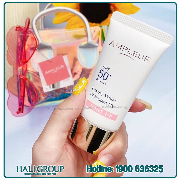 Kem Chống Nắng Nâng Tone Ampleur Luxury White TONE UP