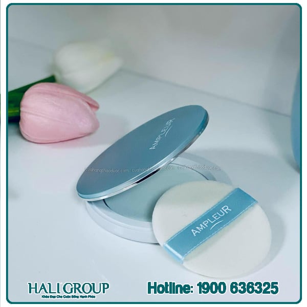 Phấn Phủ Ampleur Face Powder Cool Xanh Băng SPF 50+/PA++++