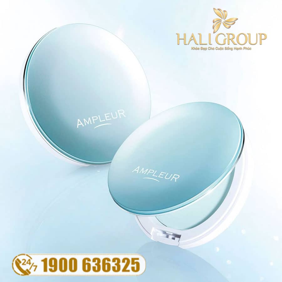 Phấn Phủ Ampleur Face Powder Cool Xanh Băng SPF 50+/PA++++