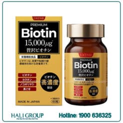 Viên Uống Hỗ Trợ Mọc Tóc & Đen Tóc Eikenbi Premium Biotin 15,000µg