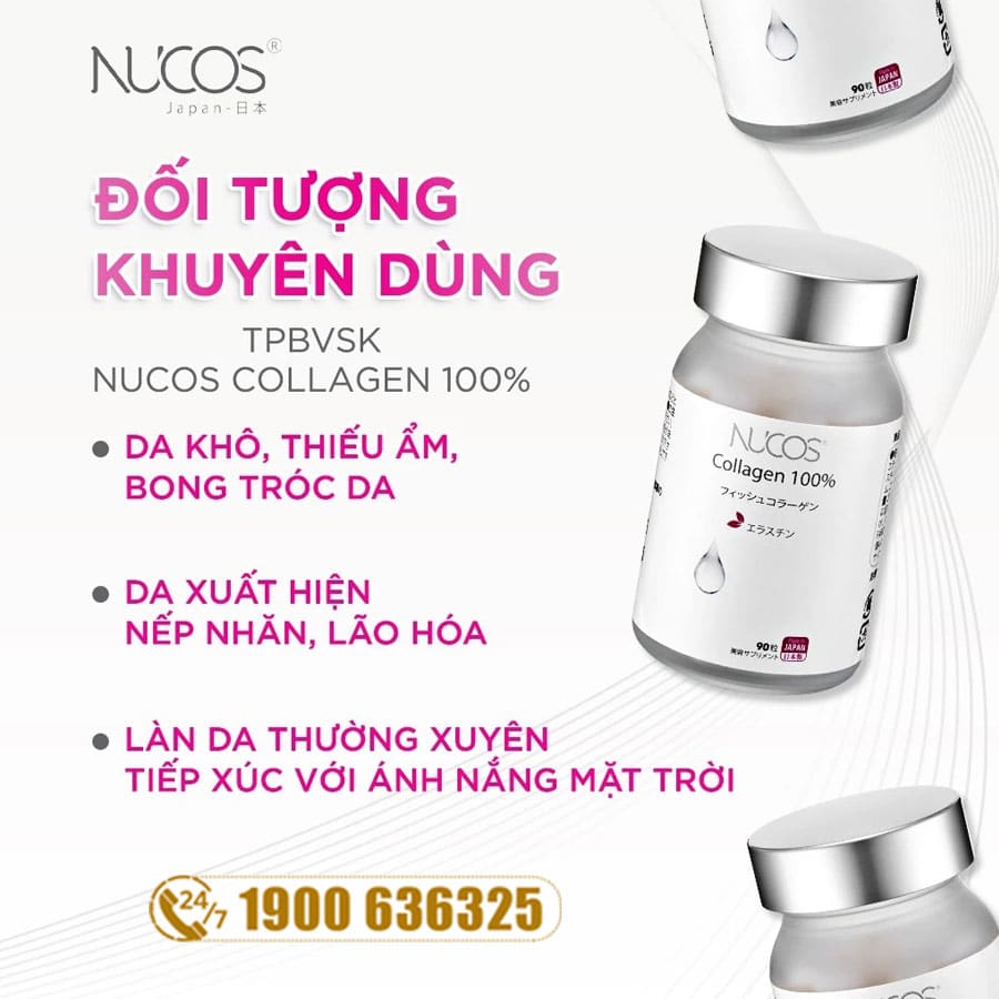 Thực Phẩm Bảo Vệ Sức Khỏe Nucos Collagen 100%