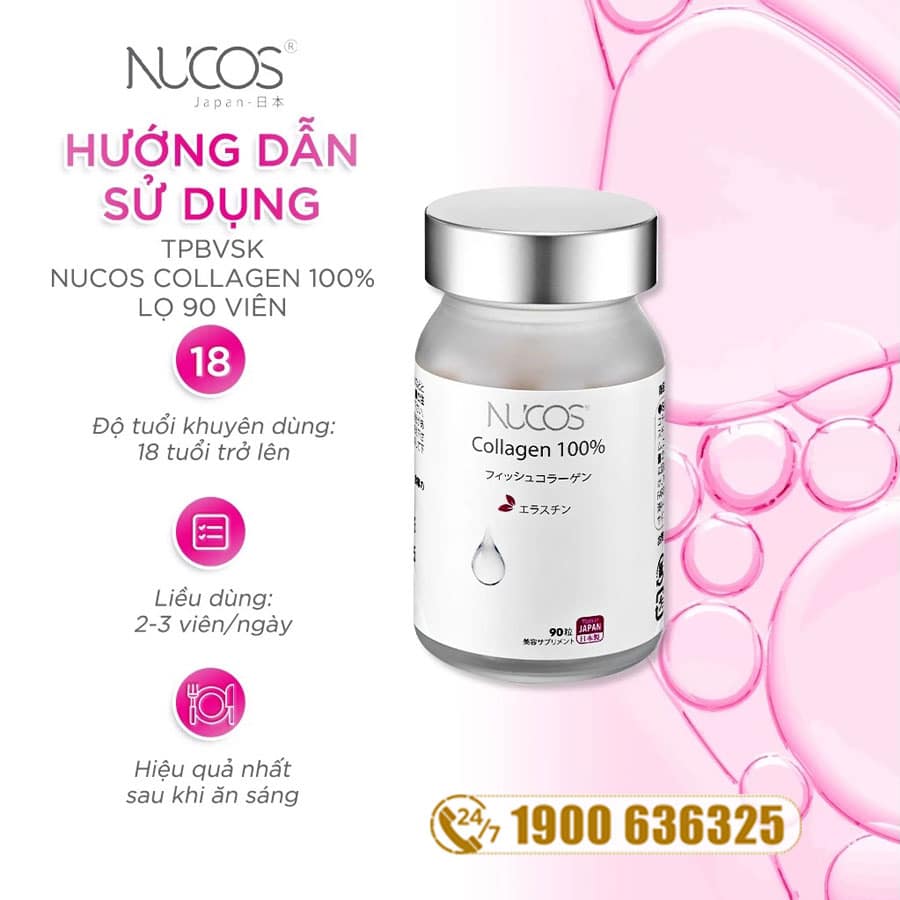 Thực Phẩm Bảo Vệ Sức Khỏe Nucos Collagen 100%