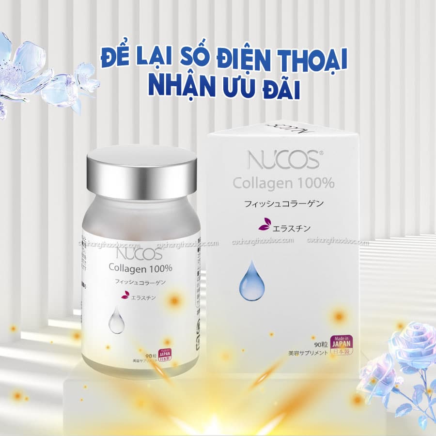 Thực Phẩm Bảo Vệ Sức Khỏe Nucos Collagen 100%