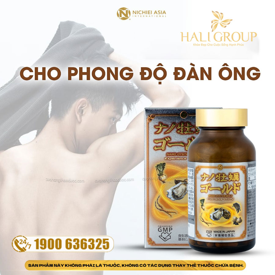 Viên Uống Nano Oyster Gold Nichiei Bussan Nhật Bản